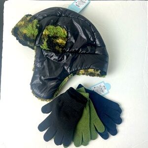 Kids Winter Hat and Gloves Set